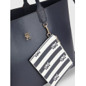 Torebka TOMMY HILFIGER Iconic Tommy Tote Solid Stripe AW0AW14767 DW6
