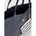 Torebka TOMMY HILFIGER Iconic Tommy Tote Solid Stripe AW0AW14767 DW6