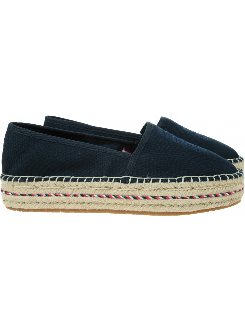 Espadryle Damskie TOMMY HILFIGER Th Embroidered Flatform FW0FW07014 DW6