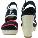 Espadryle Damskie TOMMY HILFIGER Rwb Feminine Wedge FW0FW07180 0GY