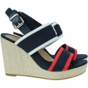 Espadryle Damskie TOMMY HILFIGER Rwb Feminine Wedge FW0FW07180 0GY