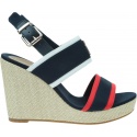 Espadryle Damskie TOMMY HILFIGER Rwb Feminine Wedge FW0FW07180 0GY