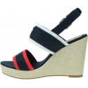 Espadryle Damskie TOMMY HILFIGER Rwb Feminine Wedge FW0FW07180 0GY