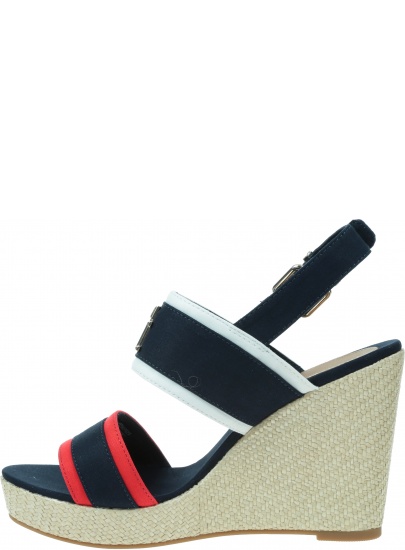 Espadryle Damskie TOMMY HILFIGER Rwb Feminine Wedge FW0FW07180 0GY