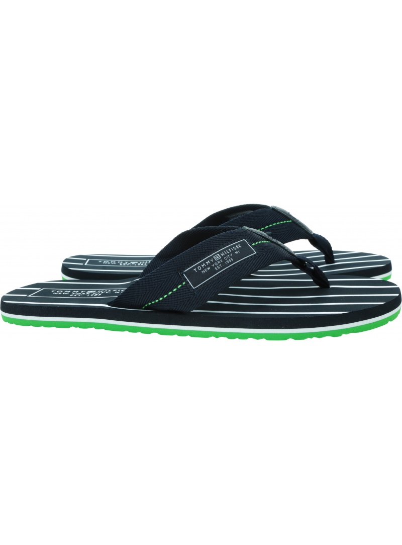 Japonki Męskie TOMMY HILFIGER Patch Hilfiger Beach Sandal FM0FM04470 DW5