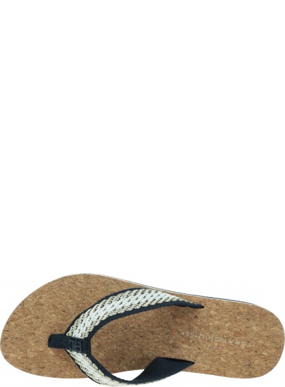 Japonki Damskie TOMMY HILFIGER Th Cork Sandal FW0FW07145 DW6