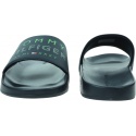 Klapki Męskie TOMMY HILFIGER Hilfiger Embossed Pool Slide FM0FM04463 DW5