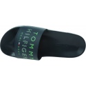 Klapki Męskie TOMMY HILFIGER Hilfiger Embossed Pool Slide FM0FM04463 DW5