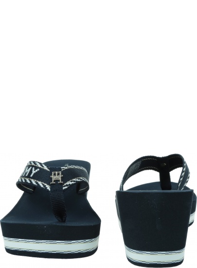 Japonki Damskie Na Koturnie TOMMY HILFIGER Tommy Webbing Wedge Sandal