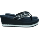 Japonki Damskie Na Koturnie TOMMY HILFIGER Tommy Webbing Wedge Sandal