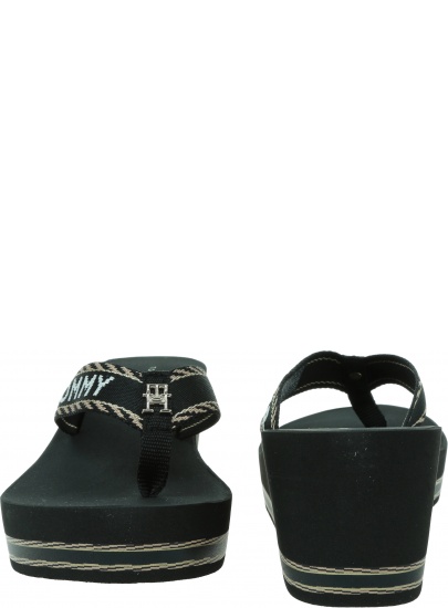 Japonki Damskie Na Koturnie TOMMY HILFIGER Tommy Webbing Wedge Sandal