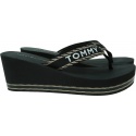 Japonki Damskie Na Koturnie TOMMY HILFIGER Tommy Webbing Wedge Sandal