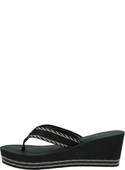 Japonki Damskie Na Koturnie TOMMY HILFIGER Tommy Webbing Wedge Sandal