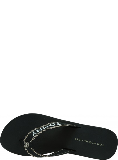 Japonki Damskie Na Koturnie TOMMY HILFIGER Tommy Webbing Wedge Sandal