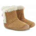 KOZACZKI CLARKS LITTLE SNUG TAN SUEDE