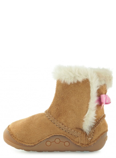 KOZACZKI CLARKS LITTLE SNUG TAN SUEDE
