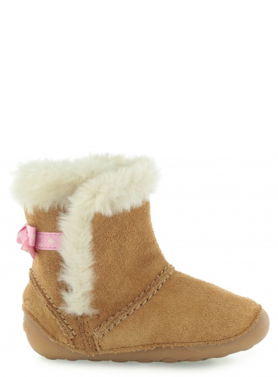 KOZACZKI CLARKS LITTLE SNUG TAN SUEDE