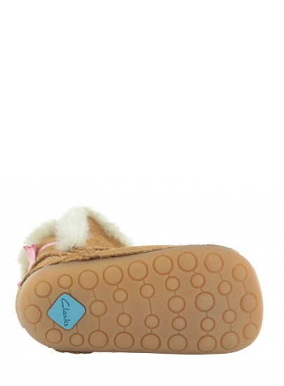 KOZACZKI CLARKS LITTLE SNUG TAN SUEDE
