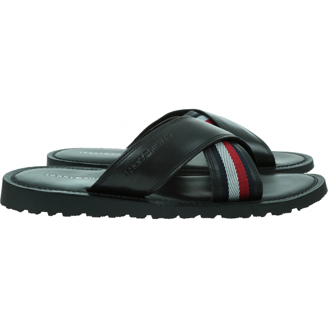 Klapki TOMMY HILFIGER Criss Cross Sandal FM0FM04457 BDS