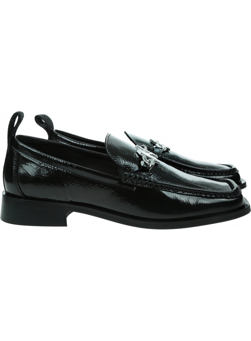 Lakierowane Mokasyny KARL LAGERFELD Mokassino II KL41336 100