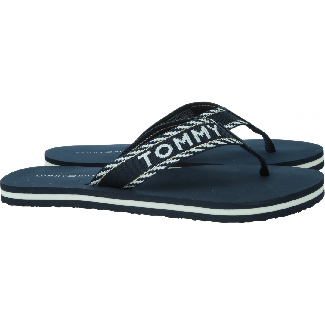 Japonki Damskie TOMMY HILFIGER Tommy Webbing Sandal FW0FW07143 DW6