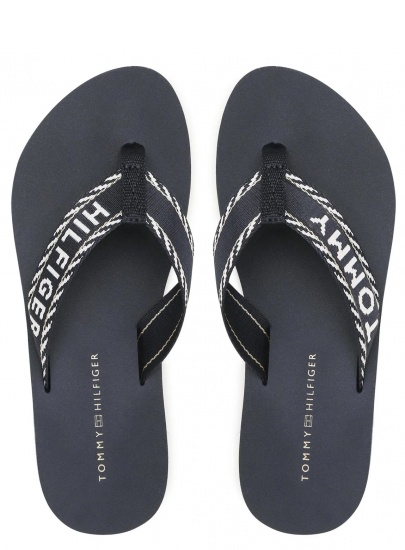 Japonki Damskie TOMMY HILFIGER Tommy Webbing Sandal FW0FW07143 DW6