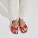 Klapki BIRKENSTOCK Madrid BF Patent 1024060 Cherry