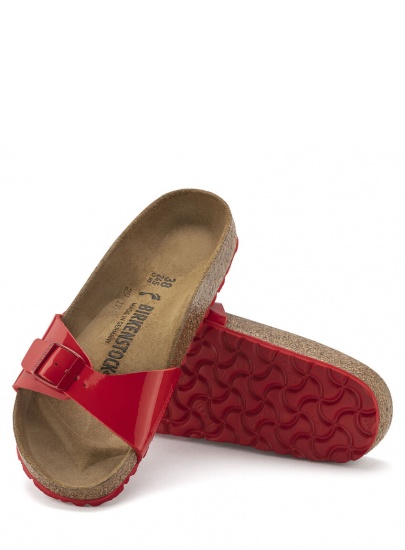 Klapki BIRKENSTOCK Madrid BF Patent 1024060 Cherry