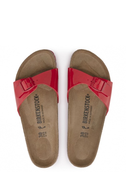 Klapki BIRKENSTOCK Madrid BF Patent 1024060 Cherry