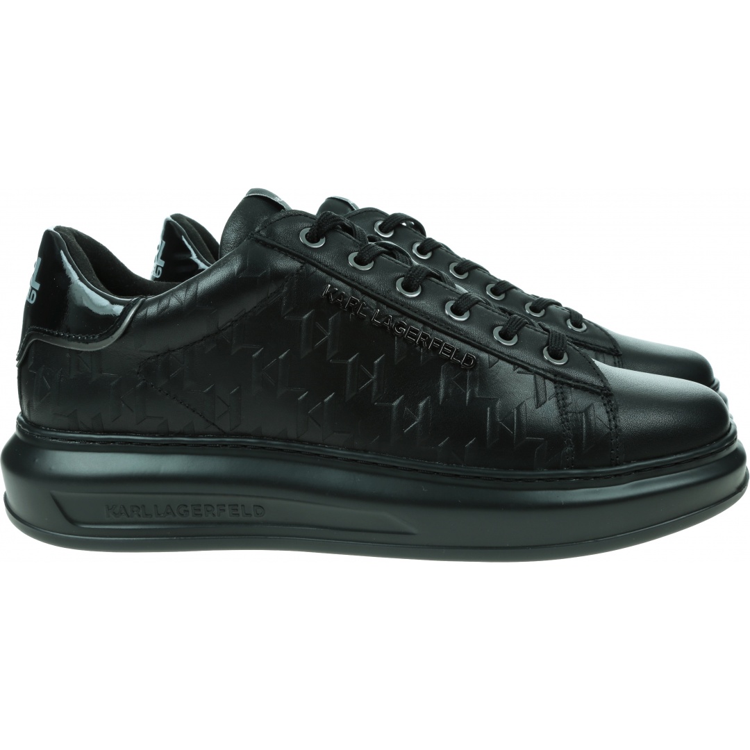 Sneakersy KARL LAGERFELD Kapri Mens Monogram Emboss Lo KL52549 00X