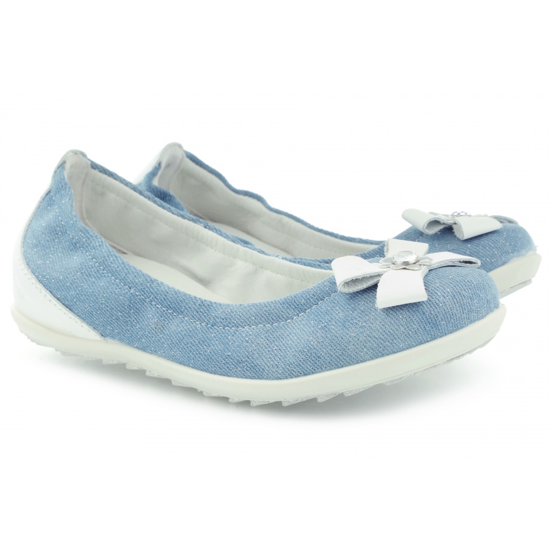 BALERINKI PRIMIGI DAMIRA NAPPA JEANS BIANCO JEANS