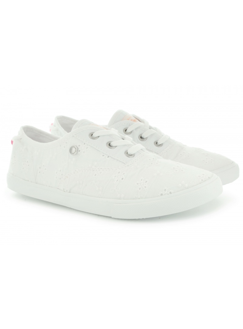 TRAMPKI PEPE JEANS SOHO EMBROIDERY WHITE