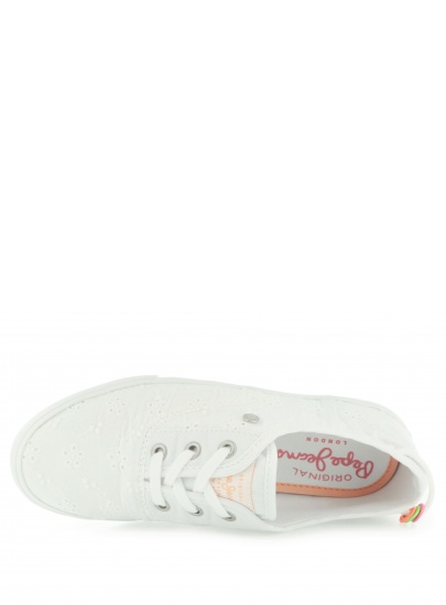 TRAMPKI PEPE JEANS SOHO EMBROIDERY WHITE