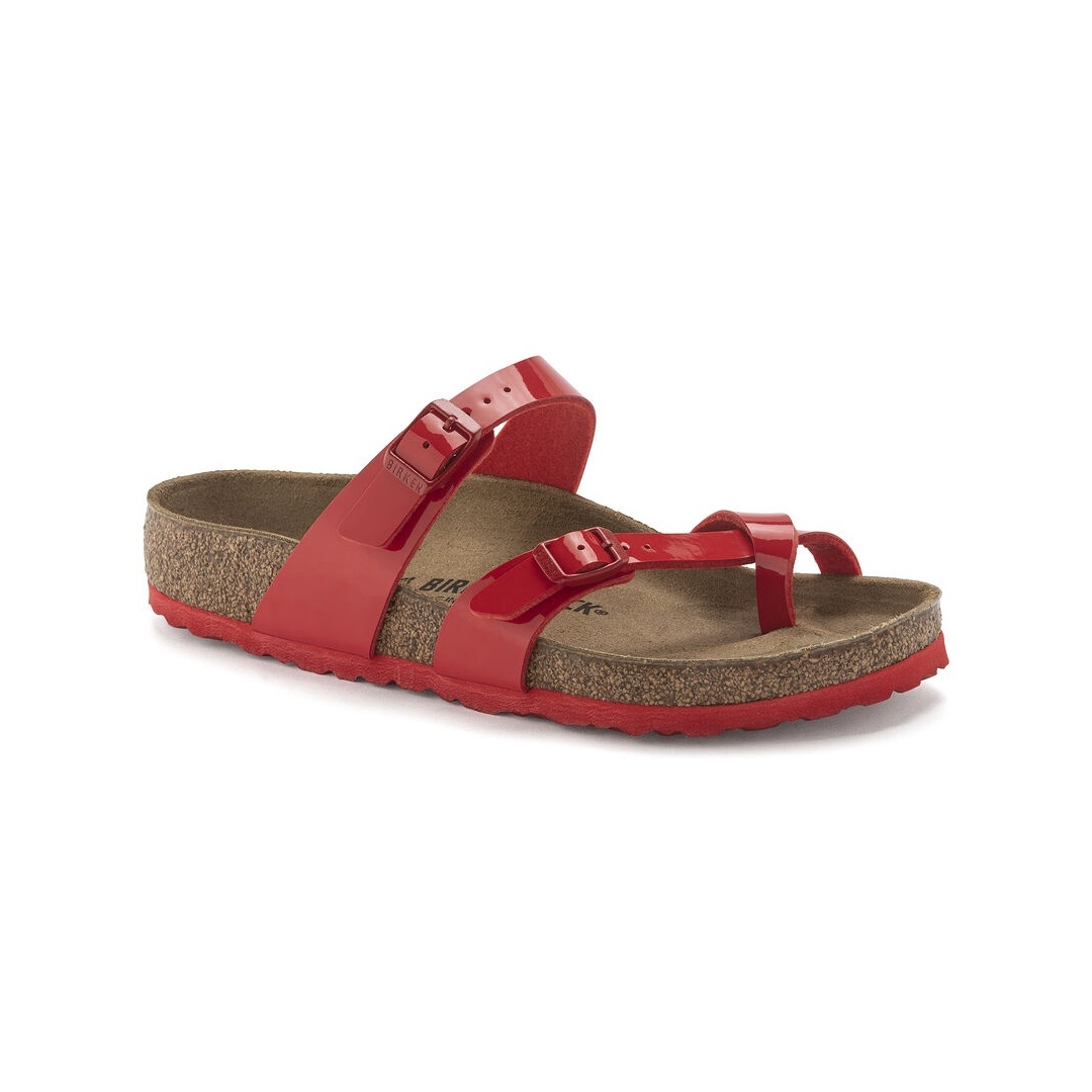 Klapki BIRKENSTOCK Mayari BF Patent Cherry 1023985
