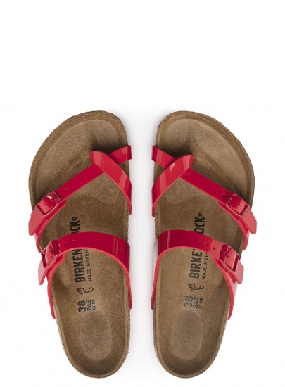 Klapki BIRKENSTOCK Mayari BF Patent Cherry 1023985