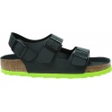 Sandały BIRKENSTOCK Milano Kids BF Desert Soil Black Lime