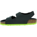 Sandały BIRKENSTOCK Milano Kids BF Desert Soil Black Lime