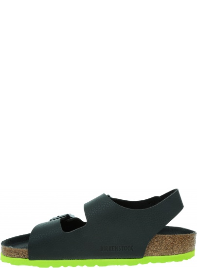 Sandały BIRKENSTOCK Milano Kids BF Desert Soil Black Lime