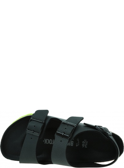 Sandały BIRKENSTOCK Milano Kids BF Desert Soil Black Lime