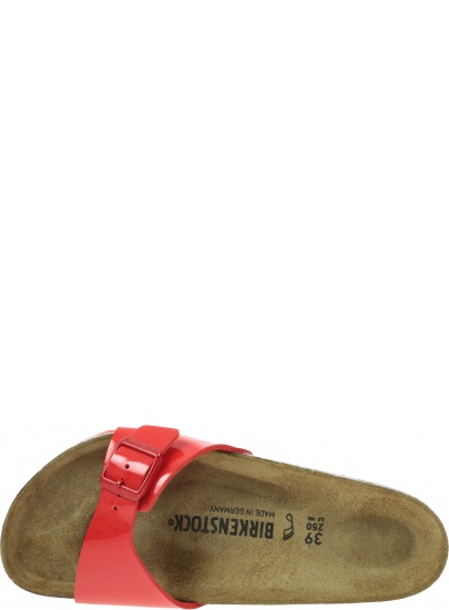 Klapki BIRKENSTOCK Madrid BF Patent 1024060 Cherry