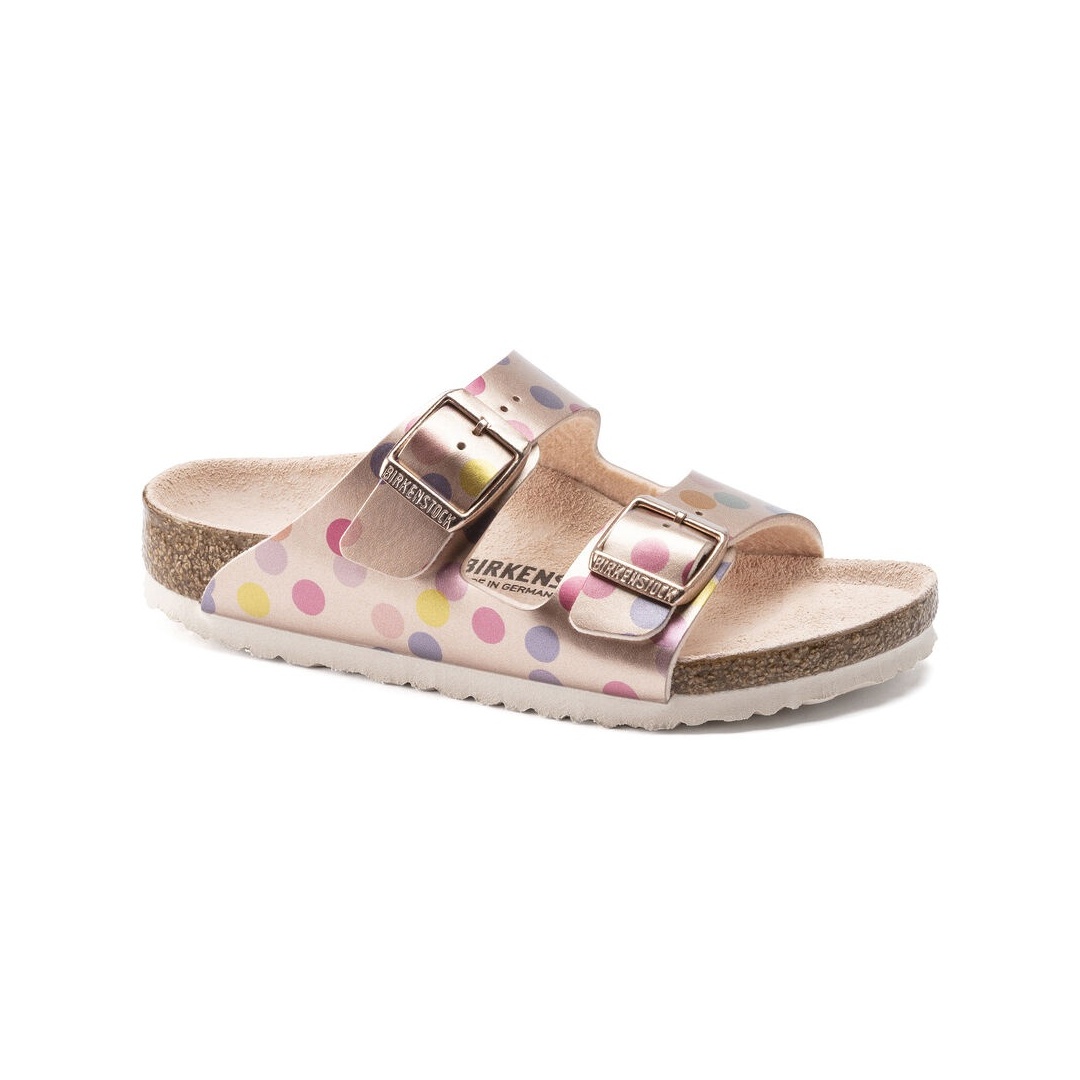 Klapki BIRKENSTOCK Arizona Kids BF Metallic Dots Copper 1021694