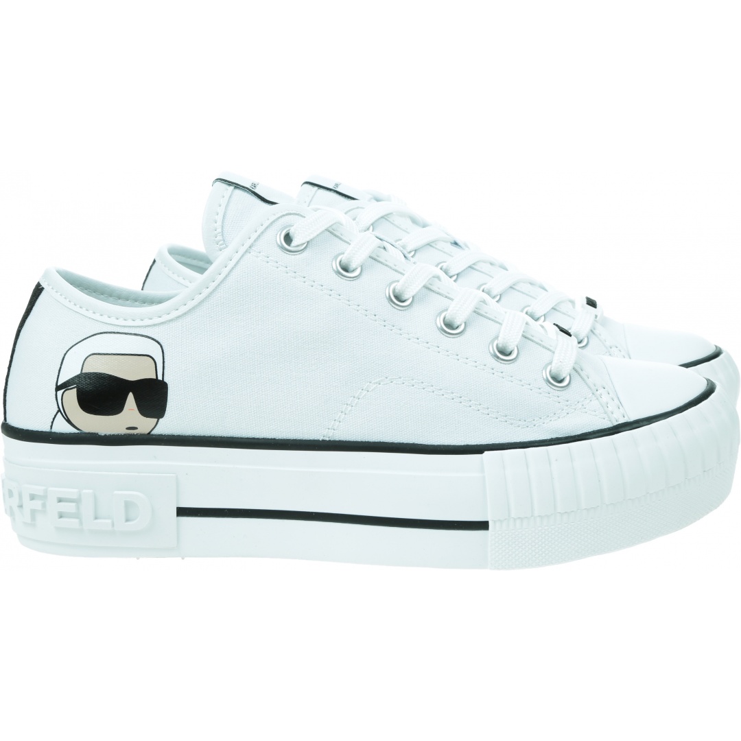 Białe Trampki KARL LAGERFELD Kampus Max Nft Lo Lace KL60410N 911