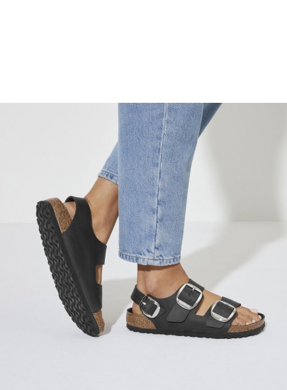 Sandały BIRKENSTOCK Milano Big Buckle 1024943 Black