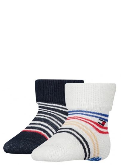 Skarpetki Niemowlęce TOMMY HILFIGER Th Baby Sock 2P 701222671 001