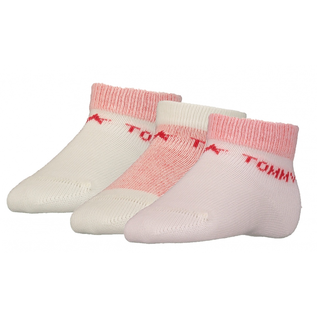 Skarpetki Niemowlęce TOMMY HILFIGER Th Baby Sock 3P Newborn Giftbox