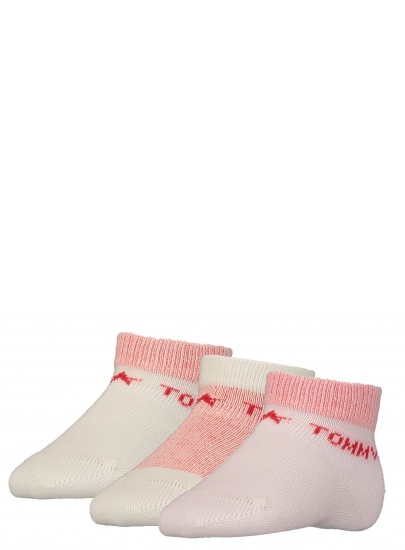 Skarpetki Niemowlęce TOMMY HILFIGER Th Baby Sock 3P Newborn Giftbox