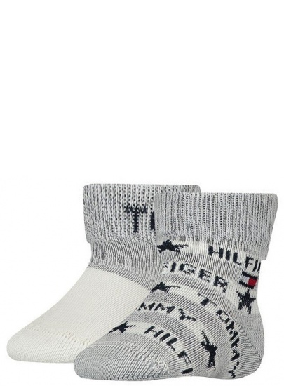 Skarpetki Niemowlęce TOMMY HILFIGER Th Baby Sock 2P 701222672 001