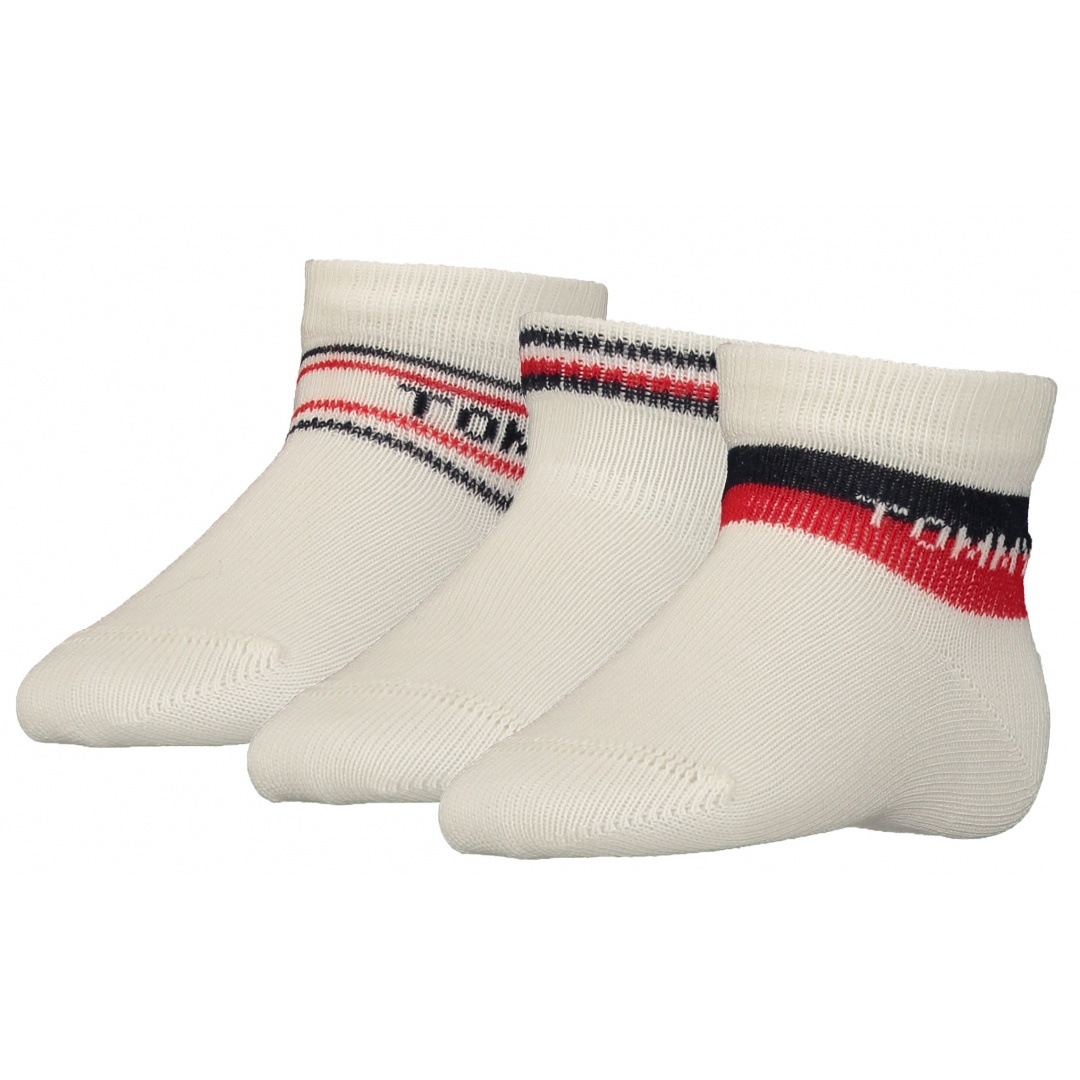 Skarpetki Niemowlęce TOMMY HILFIGER Th Baby Sock 3P Giftbox 701222674 001