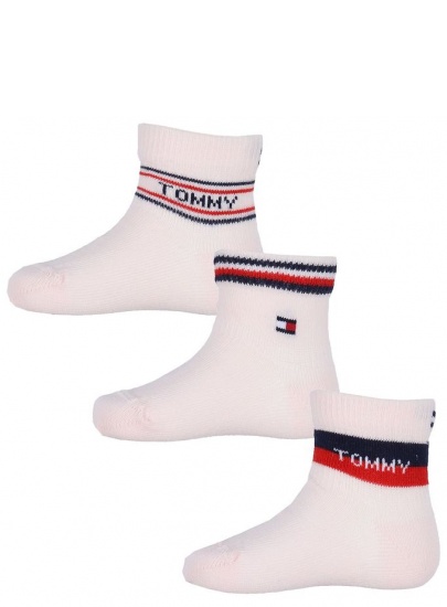 Skarpetki Niemowlęce TOMMY HILFIGER Th Baby Sock 3P Giftbox 701222674 003