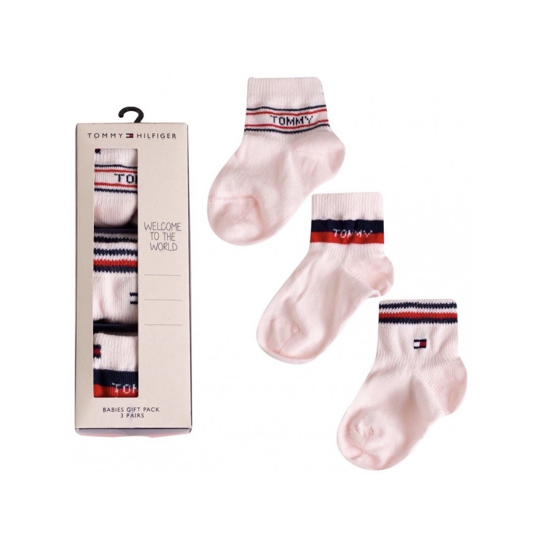 Skarpetki Niemowlęce TOMMY HILFIGER Th Baby Sock 3P Giftbox 701222674 003